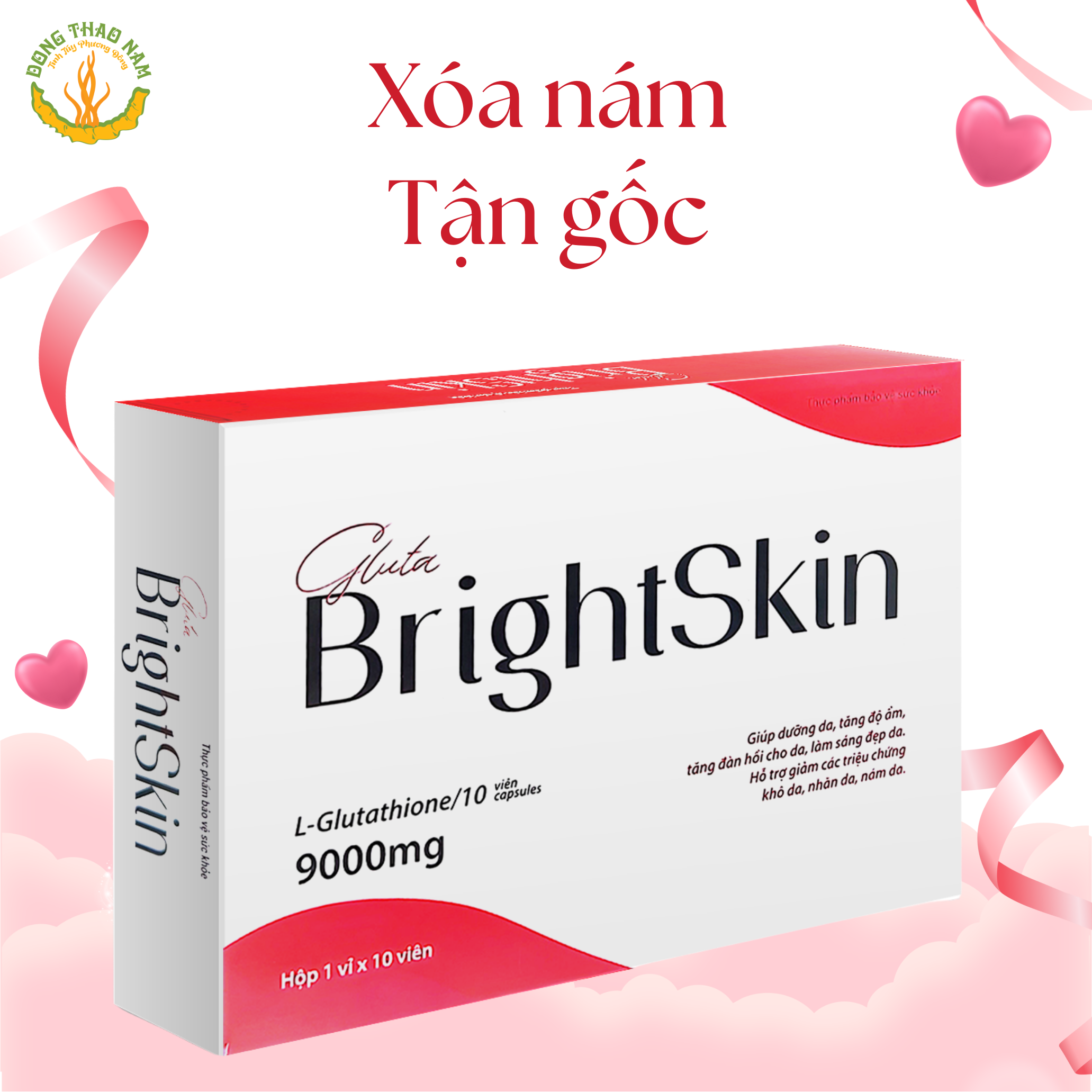 Hộp 10 Viên uống Trắng da 