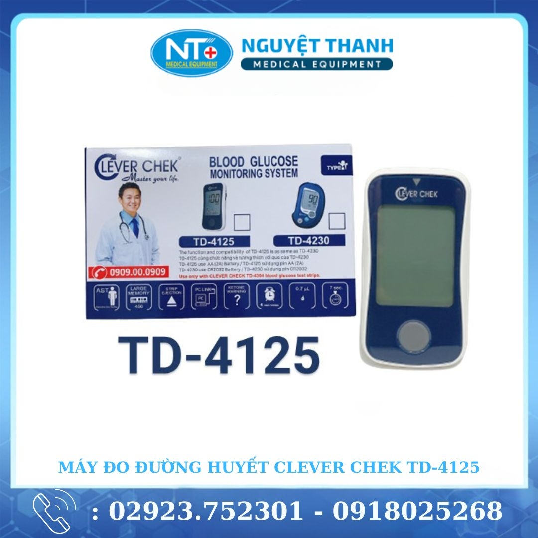 Máy Đo Đường Huyết Clever Chek TD-4125