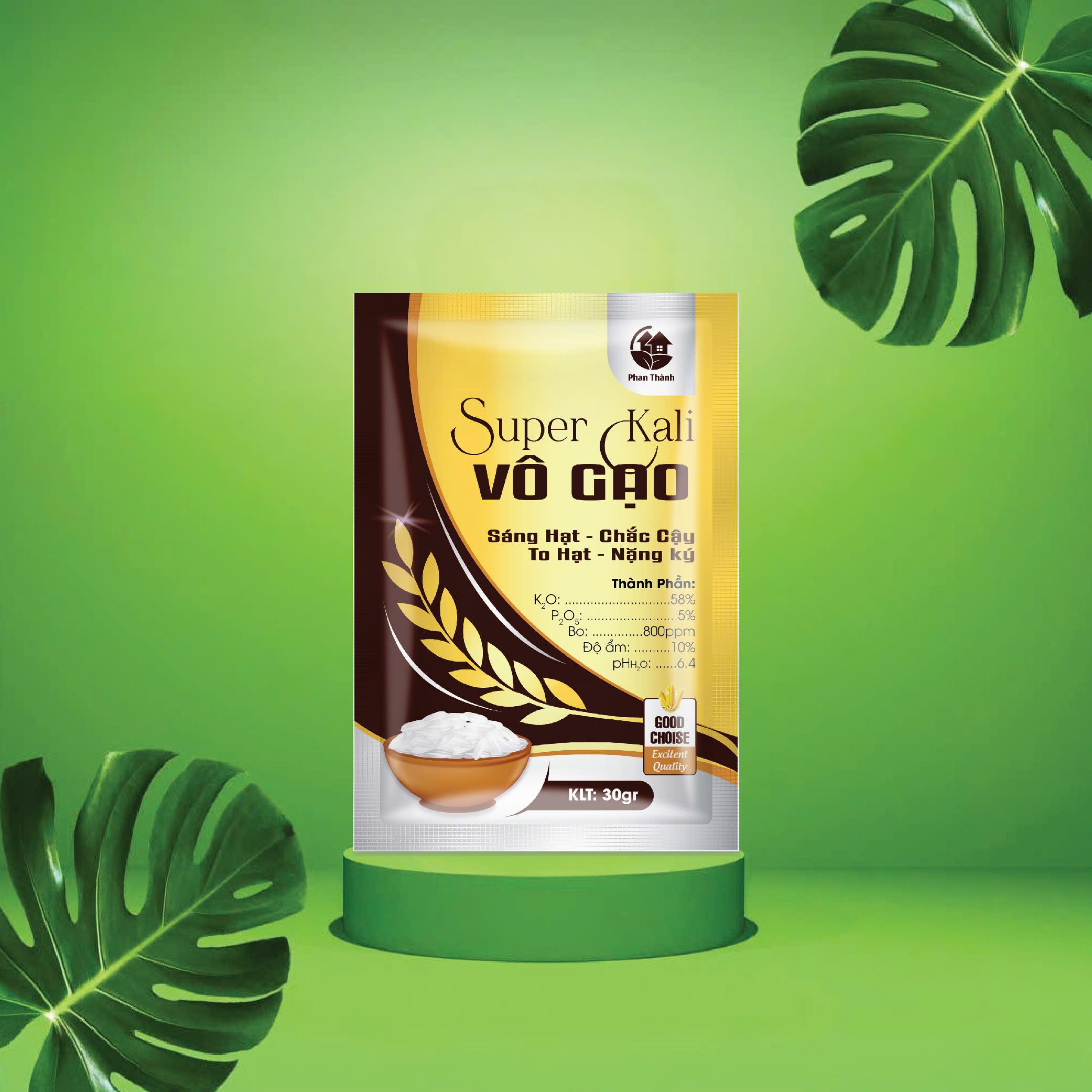 [Combo 5 gói - Combo 10 tặng 1] Phân bón VÔ GẠO (SUPER KALI) 30GR, Vô gạo, to hạt, nặng kí, sáng hạt