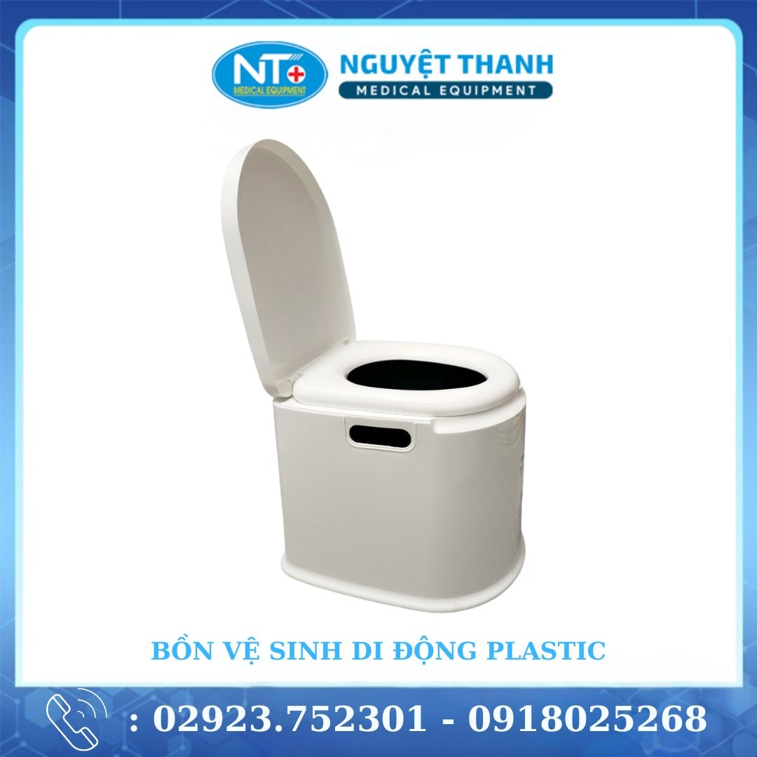 Bồn Vệ Sinh Di Động Plastic Dùng Cho Người Lớn