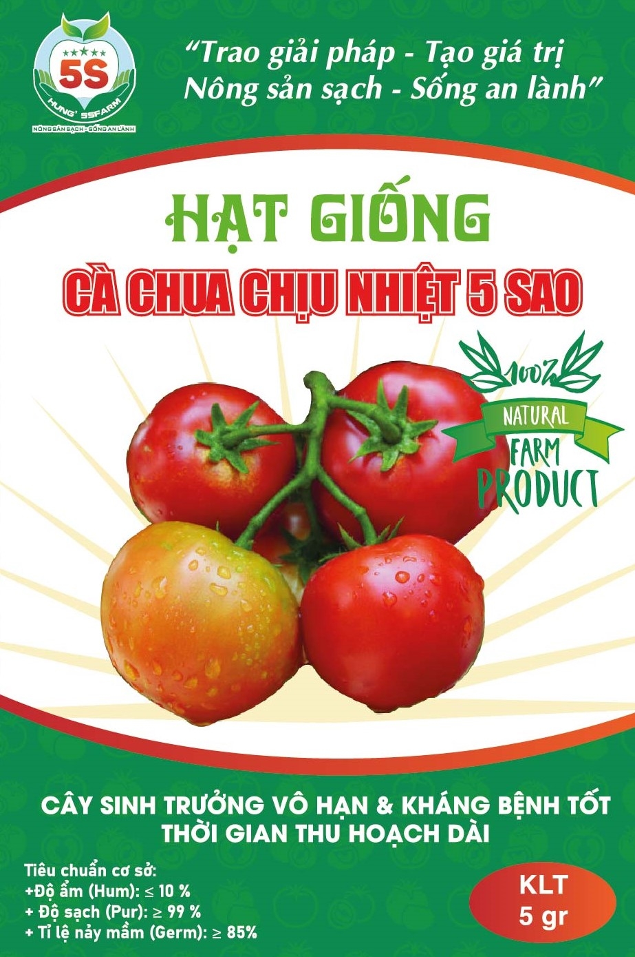 Giống Cà Chua Chịu Nhiệt 5 SAO