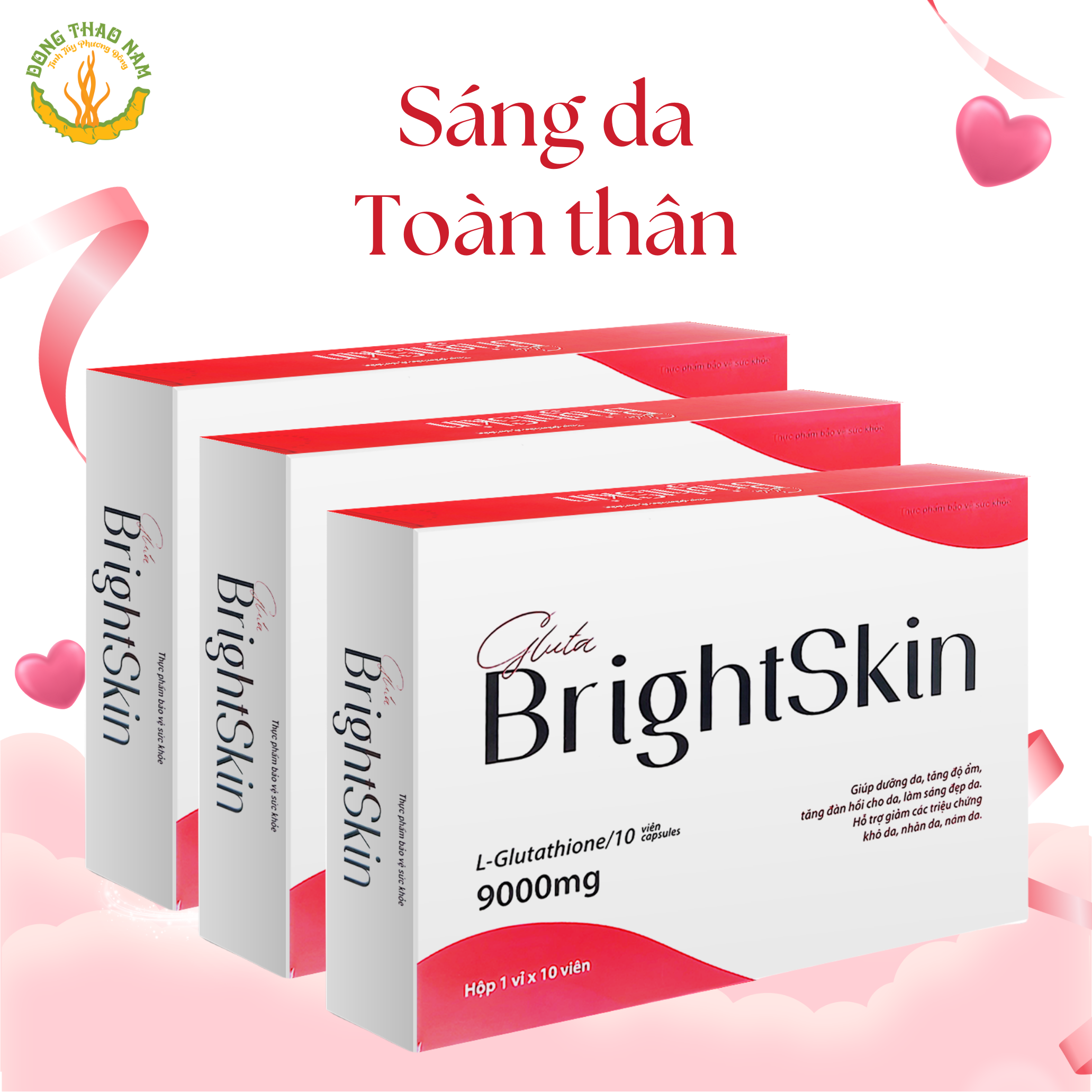 Hộp 30 viên uống trắng da mờ nám