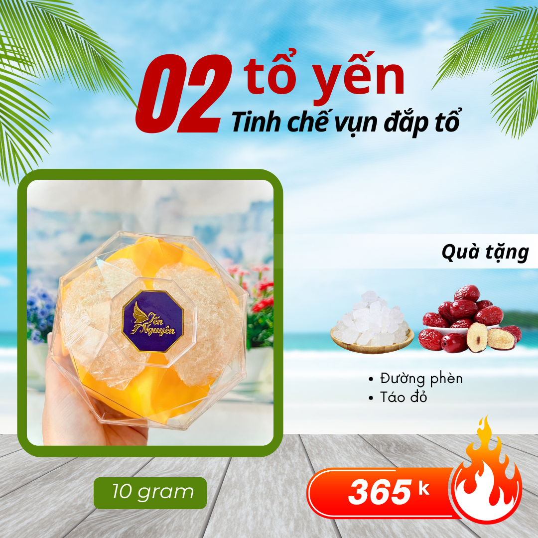 SET 2 TỔ YẾN VỤN 10GR - TẶNG KÈM GIA VỊ