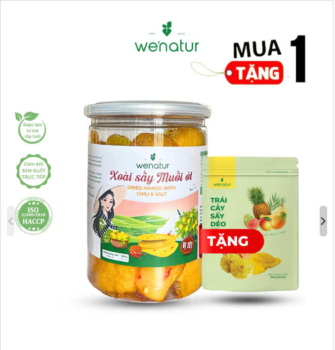 Xoài sấy muối ớt 300g