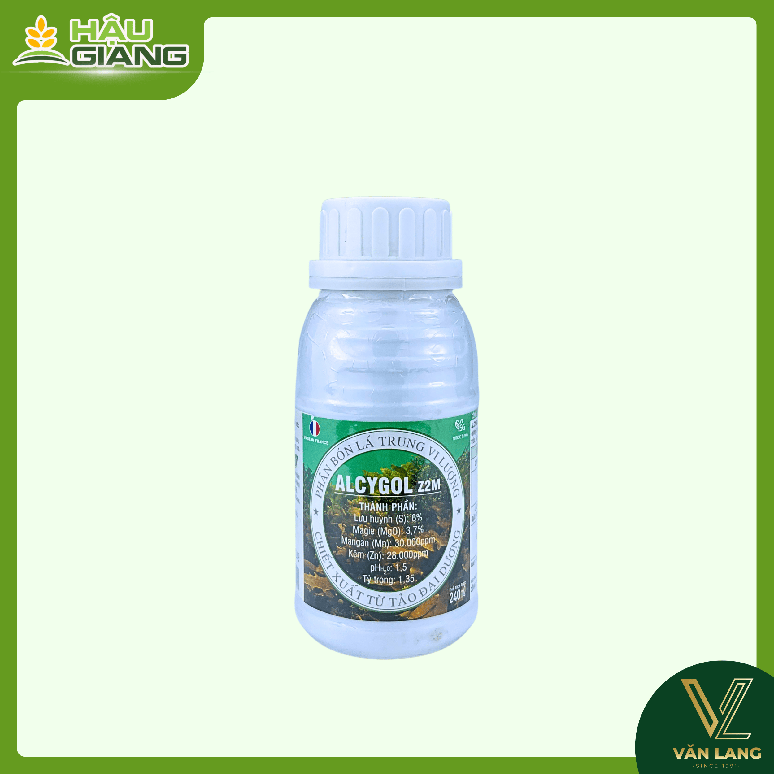 NGỌC TÙNG - Phân bón lá ALCYGOL Z2M 240ML